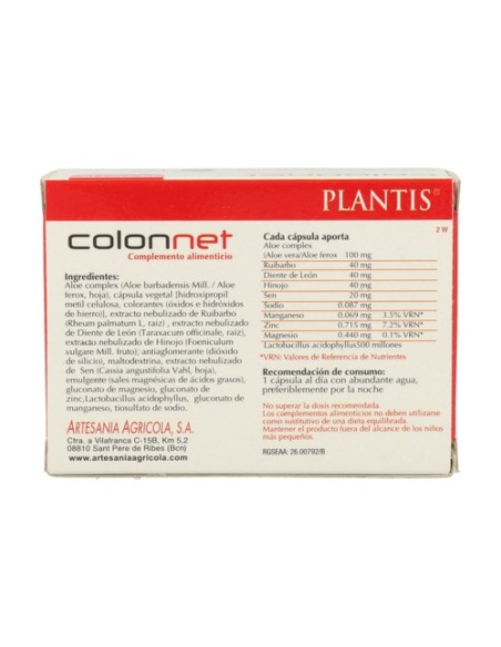Colon Net 30 cápsulas Plantis