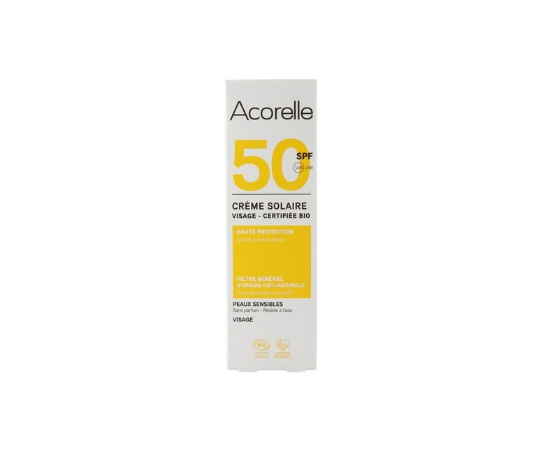 Crema Solar Facial SPF50 50 ml de crema Acorelle