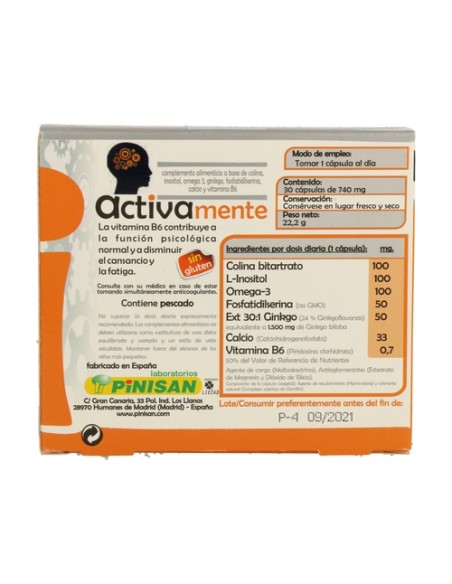 Activamente 30 cápsulas Pinisan