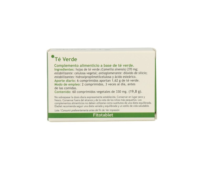 Té Verde 60 comprimidos Eladiet