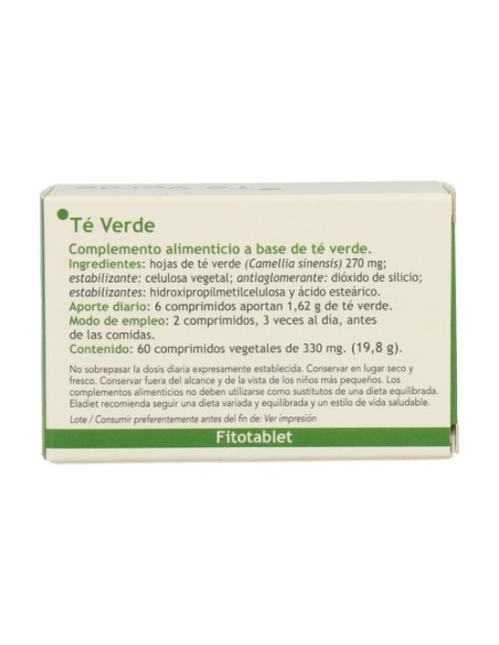 Té Verde 60 comprimidos Eladiet