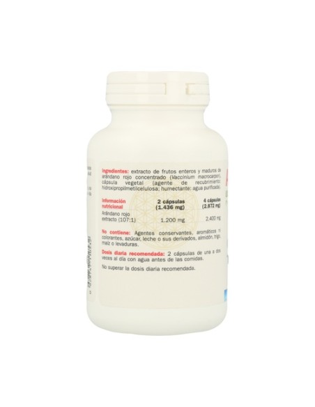 Arándano rojo 60 cápsulas de 600mg Sura Vitasan