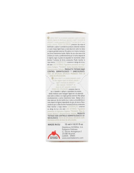 Lubricaintim aceite lubricante 15 ml Esential Aroms