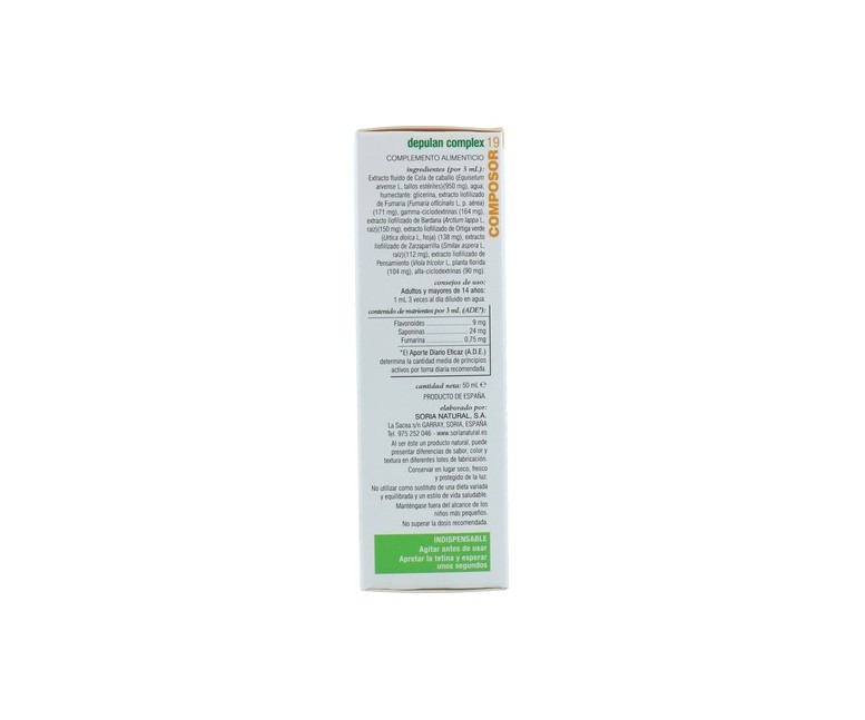 Composor 19 depulan complex 50 ml Soria Natural