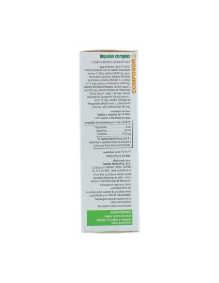 Composor 19 depulan complex 50 ml Soria Natural