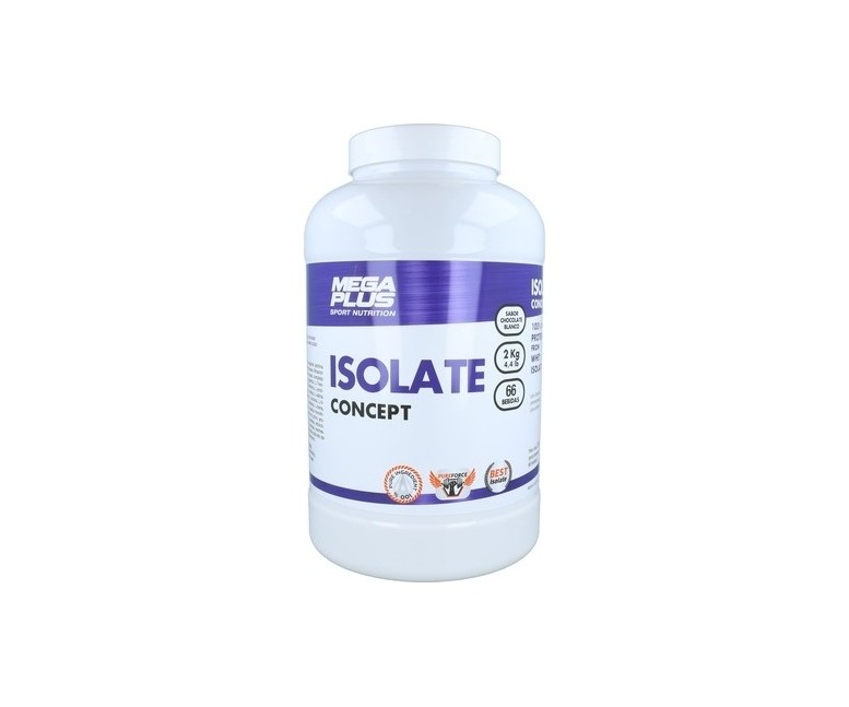 Isolate concept choco-blanco 1 kg de polvo (Chocolate) Mega Plus