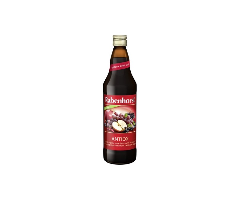 Pack Zumo Antiox Multifrutas Eco Vegan 6 unidades de 750 ml Rabenhorst