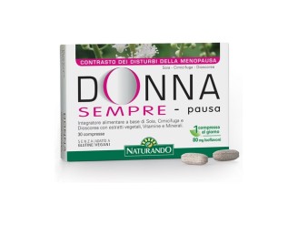 Donna sempre pausa