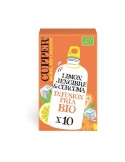 Infusión fría con limón, jengibre y cúrcuma Bio