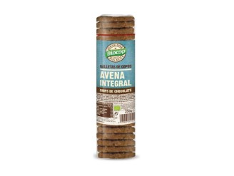 Galletas de copos de avena integral con chips de chocolate