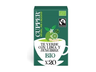 Infusión té verde con lima y jengibre Bio