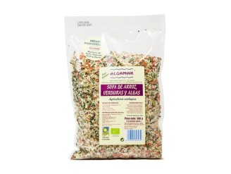 Sopa de Arroz, Verduras y Algas
