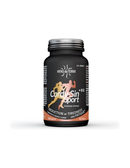 Cordy sin sport 60 cápsulas de 800mg Hifas da terra