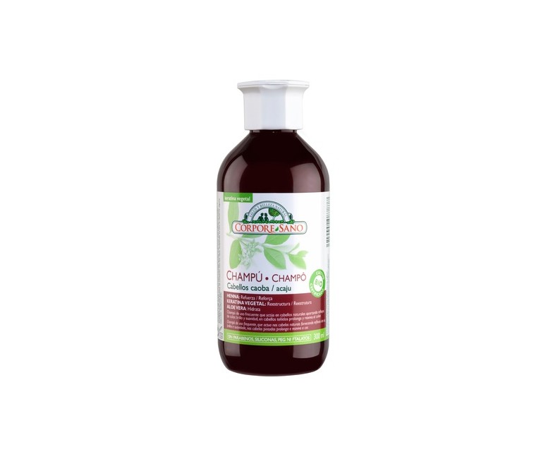 Champú Henna Caoba 300 ml de gel Corpore Sano