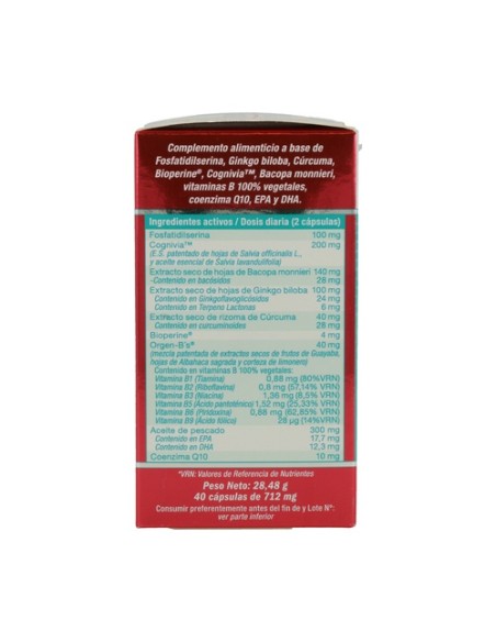 Nivelmemorix 40 cápsulas de 737mg Tongil
