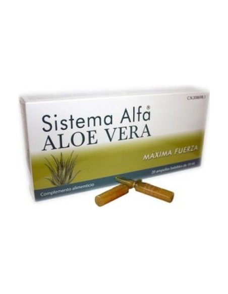 Sistema Alfa Aloe Vera 20 ampollas Pharma Otc