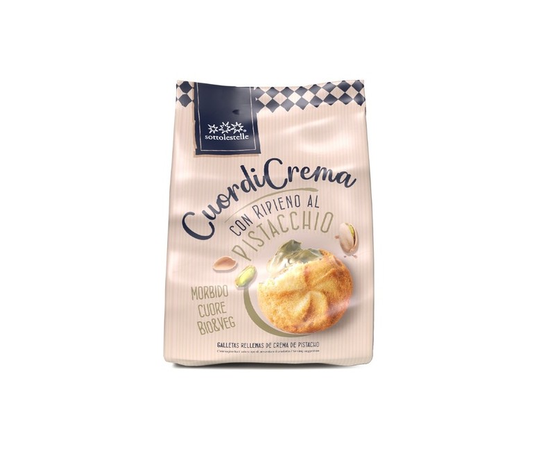 Galleta rellena crema pistacho 200 g (Pistacho) Sottolestelle