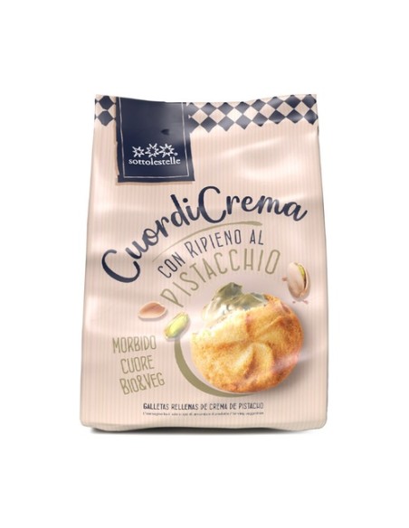 Galleta rellena crema pistacho 200 g (Pistacho) Sottolestelle