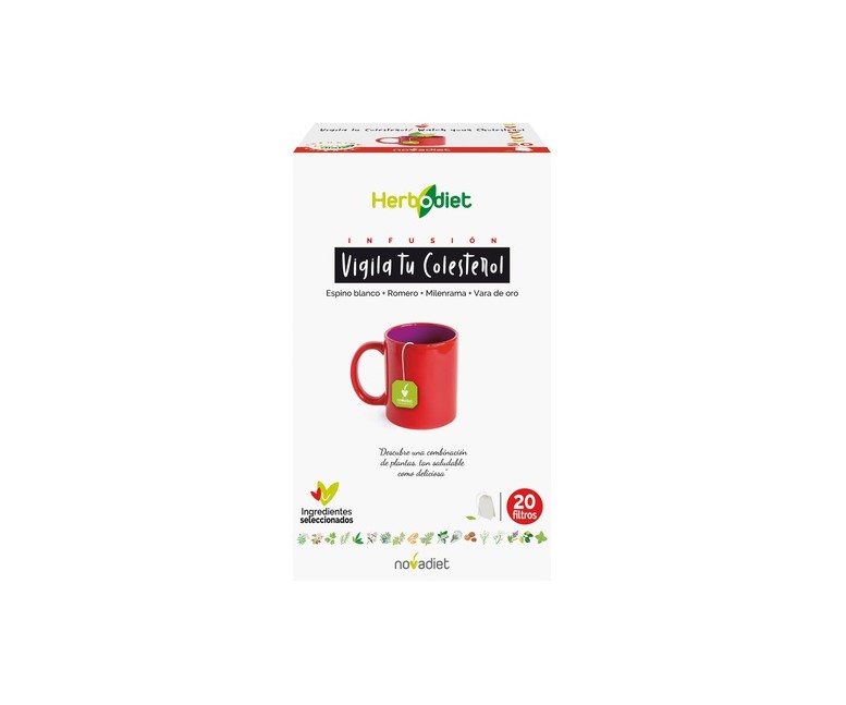 Herbodiet Infusiones Vigila Tu Colesterol 20 bolsitas infusoras Nova Diet