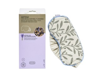 Antifaz con arcilla y lavanda