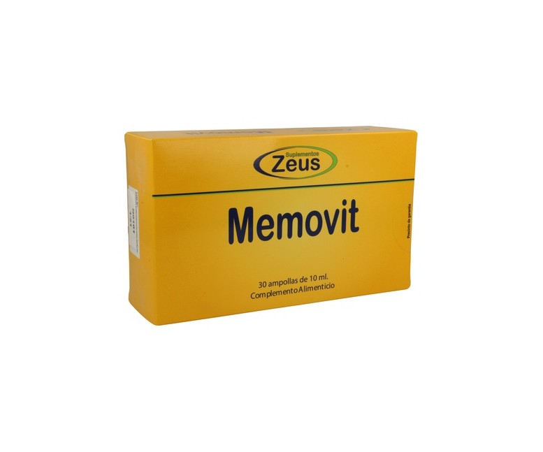 Memovit Estudial 30 ampollas Zeus