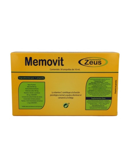 Memovit Estudial 30 ampollas Zeus