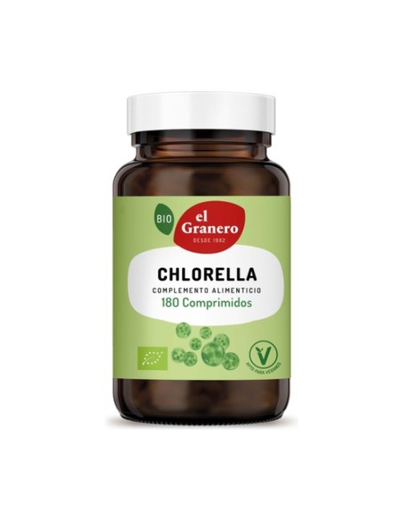 Chlorella Bio 180 comprimidos (400mg) El Granero Integral