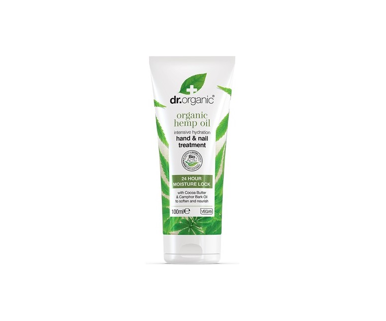 Tratamiento Intensivo Manos y Uñas de Aceite de Cáñamo 100 ml Dr. Organic