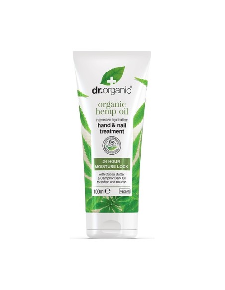 Tratamiento Intensivo Manos y Uñas de Aceite de Cáñamo 100 ml Dr. Organic