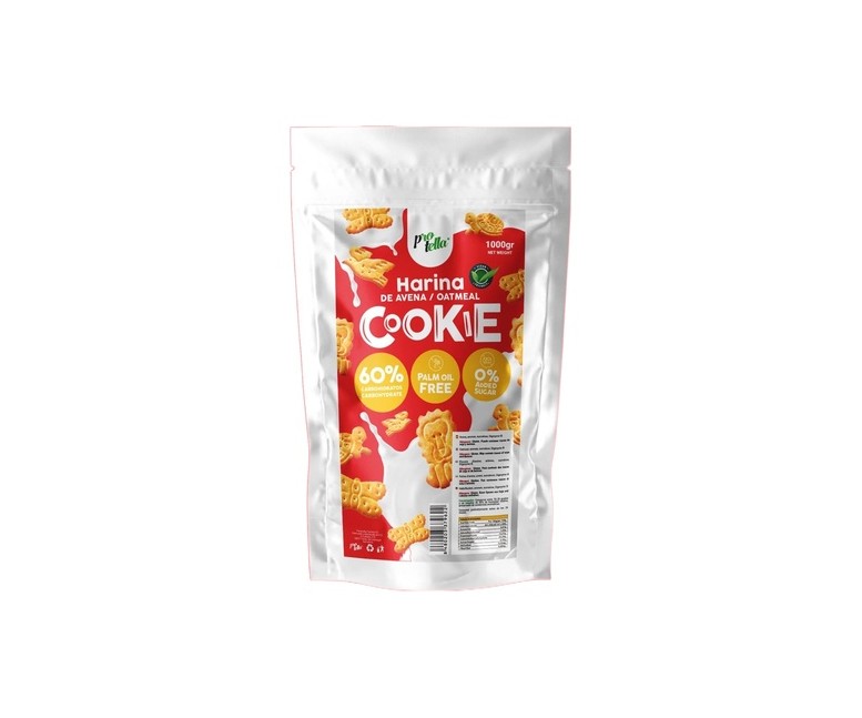Harina de avena cookie 1 kg de polvo (Avena) Protella