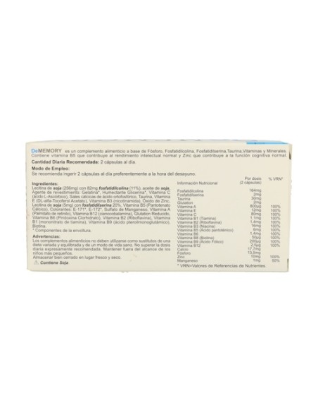 Dememory 60 cápsulas Pharma Otc