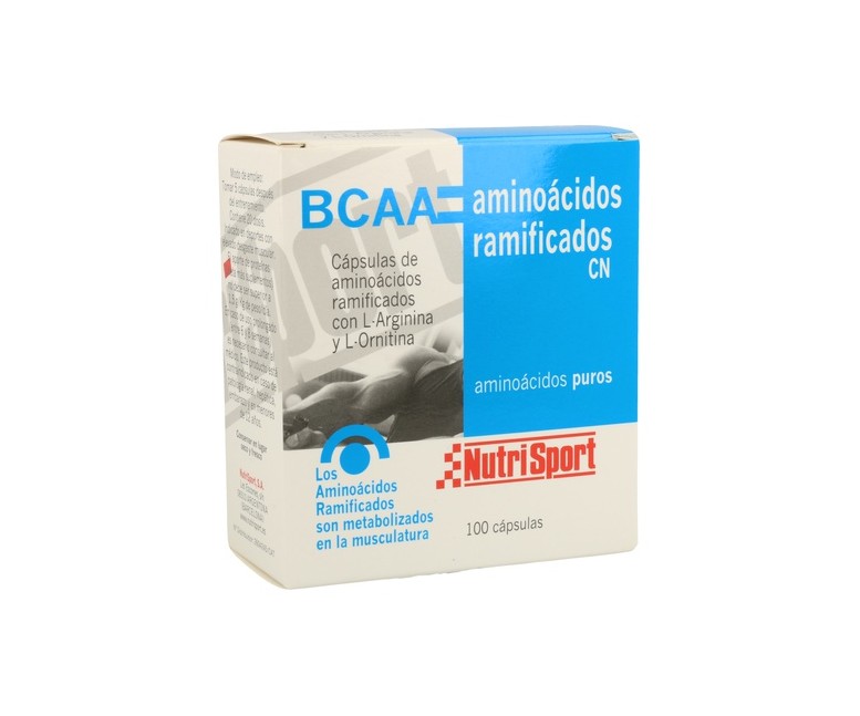 Aminoácidos Ramificados 100 cápsulas de 500mg Nutrisport