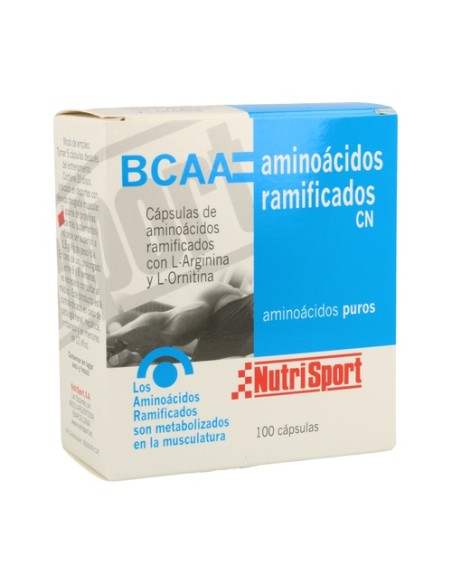 Aminoácidos Ramificados 100 cápsulas de 500mg Nutrisport