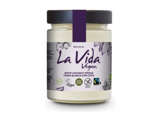 Crema blanca para untar con coco vegana