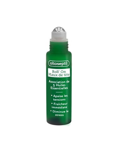 Olioseptil Roll-on malestar de cabeza 5 ml de aceite esencial Olioseptil
