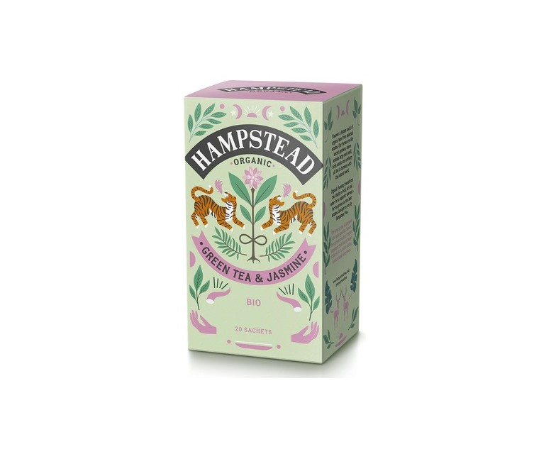 Té verde jasmina 20 bolsitas infusoras HAMPSTEAD