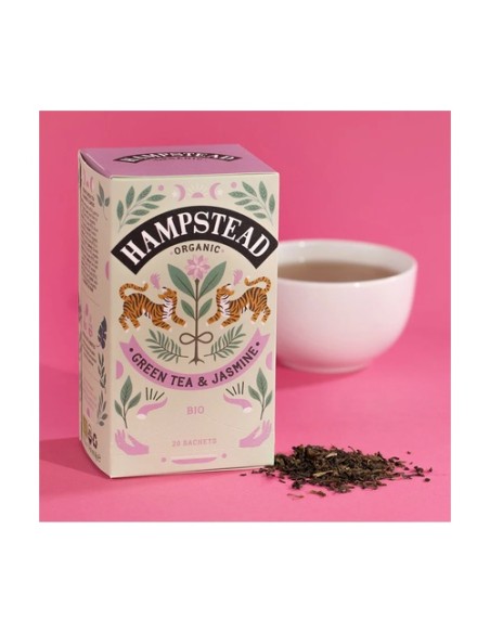 Té verde jasmina 20 bolsitas infusoras HAMPSTEAD