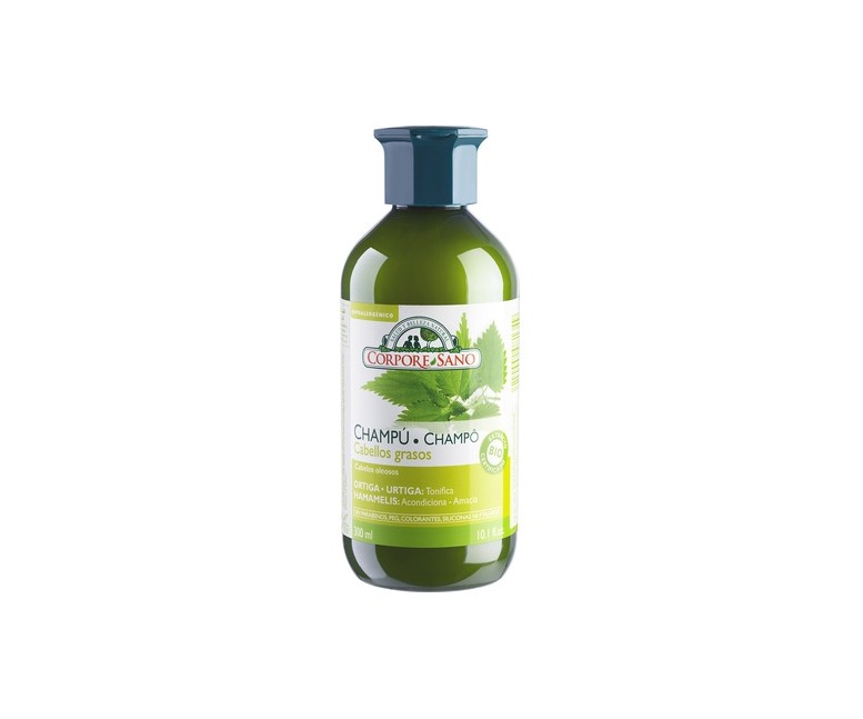 Champú Cabellos Grasos,Ortiga 300 ml de gel Corpore Sano