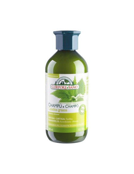 Champú Cabellos Grasos,Ortiga 300 ml de gel Corpore Sano