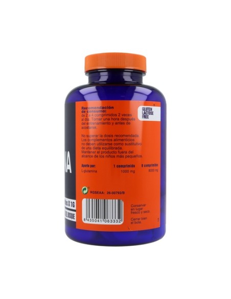 Glutamina competition masticable (Sabor frutos del Bosque) 140 comprimidos Mega Plus