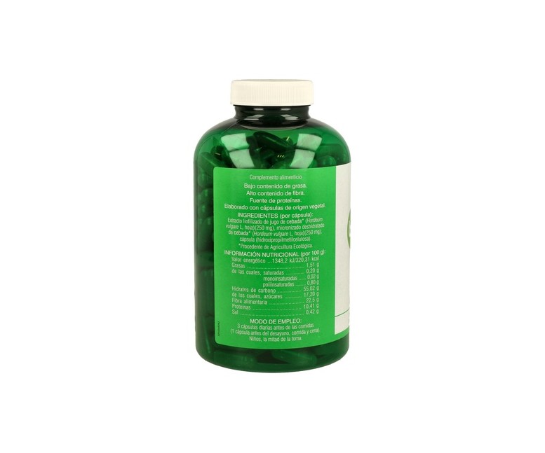 Verde de Cebada Bio 630 mg 240 cápsulas Soria Natural