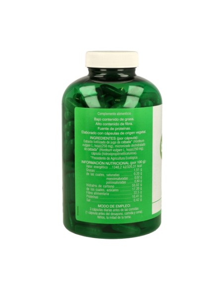 Verde de Cebada Bio 630 mg 240 cápsulas Soria Natural