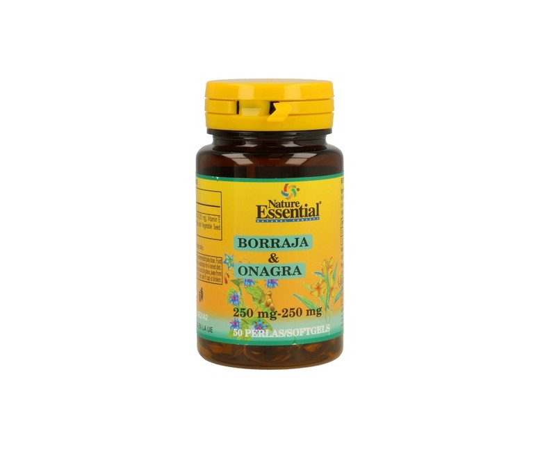 Borraja y Onagra 50 perlas de 500mg Nature essential