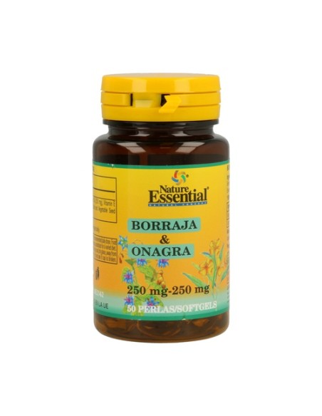 Borraja y Onagra 50 perlas de 500mg Nature essential