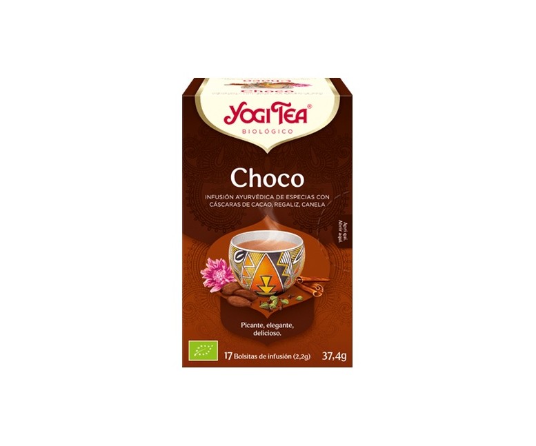 Infusión ayurvédica Choco 17 bolsitas infusoras de 2.2g Yogi Tea