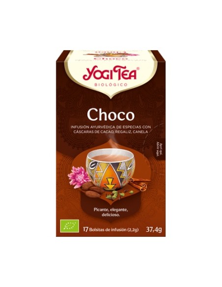 Infusión ayurvédica Choco 17 bolsitas infusoras de 2.2g Yogi Tea