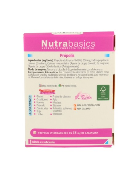 Nutrabasics própolis 30 cápsulas Drasanvi