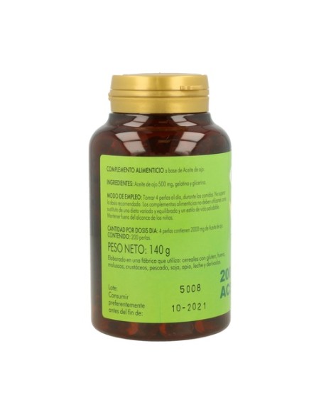 Aceite de ajo 200 perlas Integralia