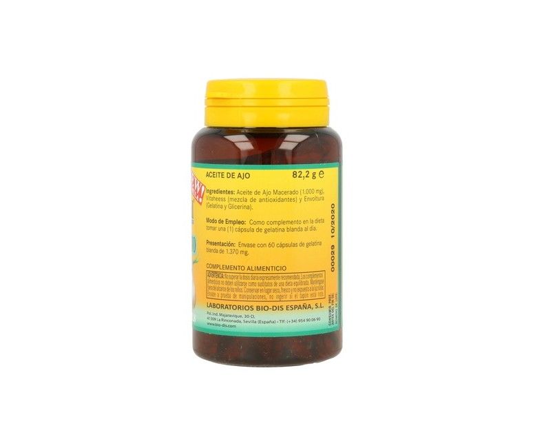 Aceite de Ajo 60 perlas de 1000mg Nature Essential
