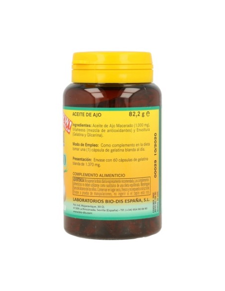 Aceite de Ajo 60 perlas de 1000mg Nature Essential